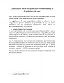 Comparación entre la Arquitectura Von Neumann y la Arquitectura Harvard