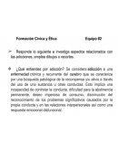 Formación Cívica y Ética - Las adicciones