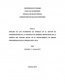 ANÁLISIS DE LOS ACCIDENTES DE TRABAJO EN EL SECTOR DE AGROINDUSTRIAS DE LA PROVINCIA DE HERRERA REPORTADOS EN LA AGENCIA DEL SEGURO SOCIAL EN EL DEPARTAMENTO DE RIESGO PROFESIONALES EN EL PERIODO (2010- 2014)
