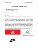 3 empresas de clase mundial. Analisis