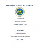 Usos y aplicaciones de las aminas