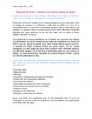 Respuestas de la lectura "Logrando que la gente trabaje en equipo"