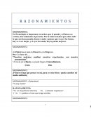 Razonamientos.