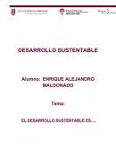 EL DESARROLLO SUSTENTABLE ES....