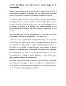 ¿Cómo consideras que interviene la epistemología en la astronomía?