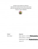 Metodologia administrativa.