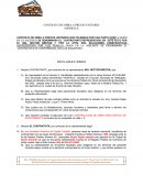 Examen Gestion de proyectos CONTRATO DE OBRA A PRECIO UNITARIO