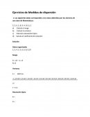 Ejercicios de Medidas de dispersión.