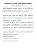 Ceremonia de graduación Escuela Primaria