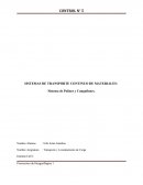 SISTEMAS DE TRANSPORTE CONTINUO DE MATERIALES: Sistema de Polines y Canguilones.