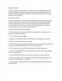 Hábitos de estudio.. Página 1