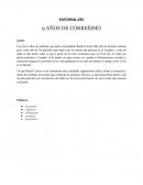 EDITORIAL 9 AÑOS DE CORREÍSMO