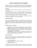BANCO EUROPEO DE INVERSIÓN