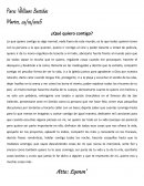 ¿Qué quiero contigo?