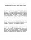 PROBLEMAS PRESENTES EN LA EDUCCIÓN Y POSIBLE SOLUCIONES DEPENDIENTES DE LAS BASES LEGALES.