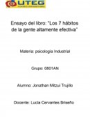 Ensayo libro los 7 habitos de la gente altamente efectiva