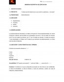 MEMORIA DESCRIPTIVA DE EDIFICACION