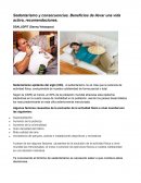 Sedentarismo y consecuencias. Beneficios de llevar una vida activa, recomendaciones.