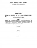 ANÁLISIS DEL RENDIMIENTO ACADÉMICO DE LOS ESTUDIANTES