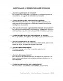 Cuestionario de Segmentación de Mercado