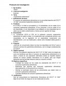 Protocolo de investigación “Salud”