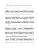 Ensayo final de Historia Universal contemporánea.
