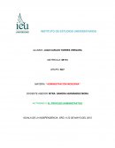 Actividad II: El proceso administrativo