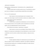 LA PROBLEMÁTICA EPISTEMOLOGIA Y SOCIOLOGICA DE LA ADMINISTRACIÓN