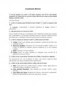 Cuestionario de Historia