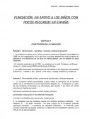 FUNDACIÓN EN APOYO A LOS NIÑOS CON POCOS RECURSOS EN ESPAÑA