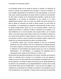 La exclusión en la educación superior. Página 1