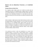 Relación entre las Matemáticas financieras y la contabilidad.