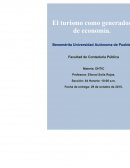 El turismo como generador de economía