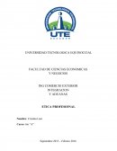 INTEGRACION Y ADUANAS ETICA PROFESIONAL