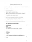 Banco de Preguntas para el Examen Final