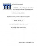 INFORME DE LA PRACTICA DOCENTE.