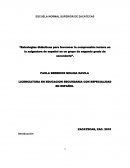 Estrategias didácticas para favorecer la comprensión lectora en la asignatura de español en un grupo de segundo grado de secundaria”