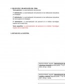 La autorrealización del personal.