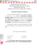 Manual de procedimientos. CONSTANCIA DE BUENA CONDUCTA