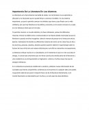 Importancia de literatura en los alumnos