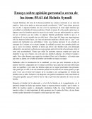Ensayo sobre opinión personal a cerca de los ítems 55-61 del Relatio Synodi