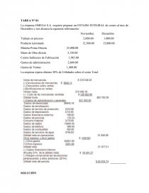 COSTOS La empresa OMEGA S.A. Página 1