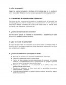 Cuestionario acerca de la evolucion de la economia