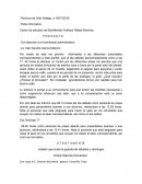 Parte informativo Con atención a la coordinado administrativa