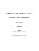 DESARROLLO DEL NIÑO, LA NIÑA Y EL ADOLESCENTE.