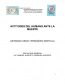 LAS ACTITUDES DEL SER HUMANO ANTE LA MUERTE