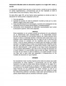 Declaración Mundial acerca de la educación superior en el siglo XXI: visión y acción