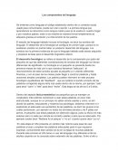 Los componentes del lenguaje.