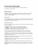 El arte de la innovación.