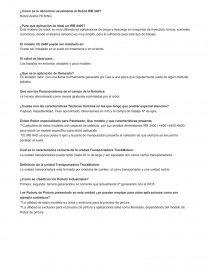Robótica y CIM. Tema. Preguntas. Estructura de robots industriales.. Página 1